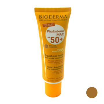 کرم ضد آفتاب بیودرما مدل فتودرم آکوا فلوئید رنگی تیره SPF50  