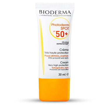 کرم ضد آفتاب بیودرما مدل فتودرم اسپات SPF50  