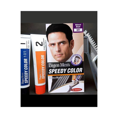کیت رنگ مو بیگن سری Speedy Colour شماره 101 (مشکی طبیعی)