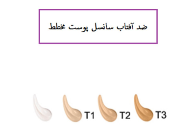 ضدآفتاب سانسل پوست مختلط لایسل T1